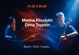 Музыка Баха, Пярта и Васкса для виолончели и фортепиано