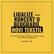 Ligalize — koncert u Beogradu, Novi Tekstil